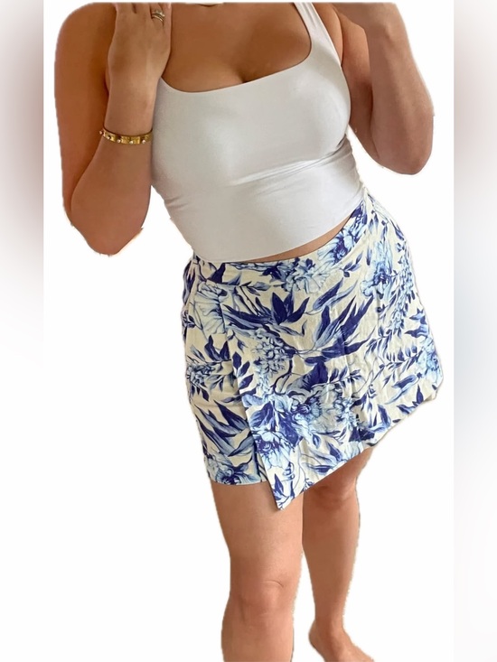 Ellen Tracy Dresses & Skirts - Ellen Tracy Skort Linen Blend Skirt shorts Size M